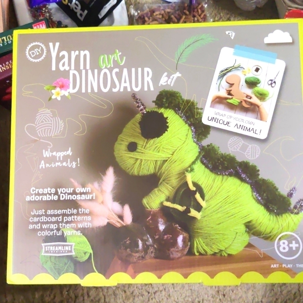 Dinosaur Yarn Art Kit